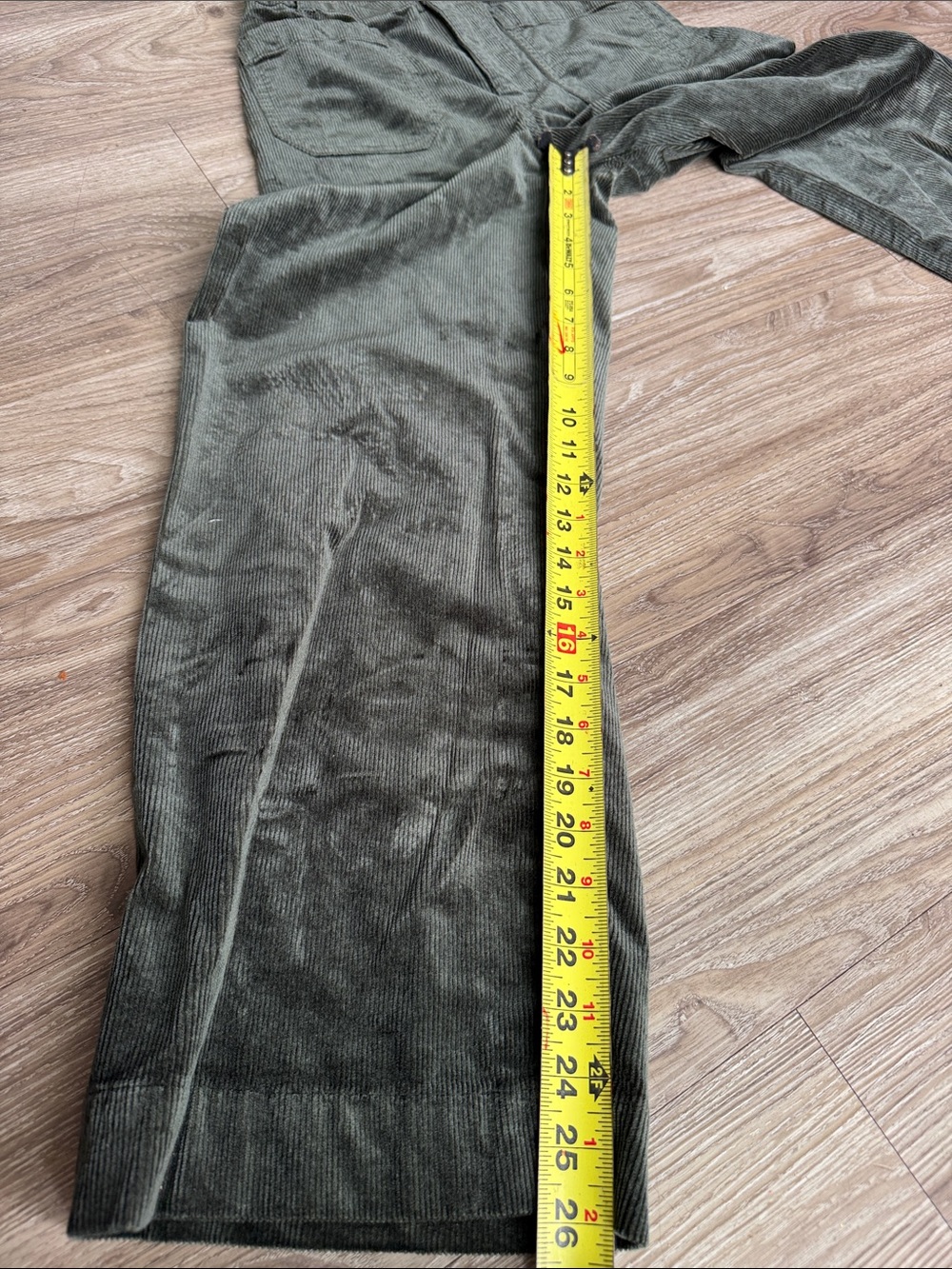 Anthropologie Maeve The Colette Olive Corduroy Pants Size: 28 - Picture 8 of 8